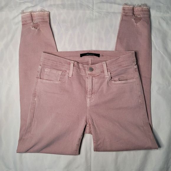 J Brand Indigo Womens Skinny Ankle Lightly Distressed Jeans - Picture 3 of 9